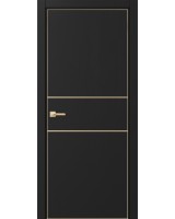 Неаполь_203 молдинг алюм.золото ЭКО-шпон Антрацит