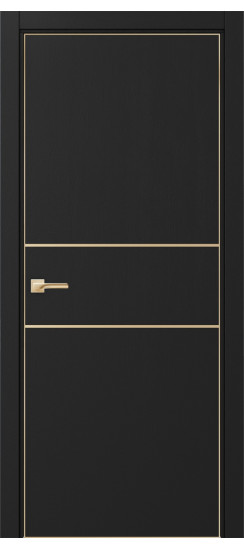 Неаполь_203 молдинг алюм.золото.30  Антрацит (алюм. кромка: С четырех сторон)