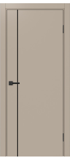 Неаполь_204 молдинг алюм.чёрн.30  Мокко