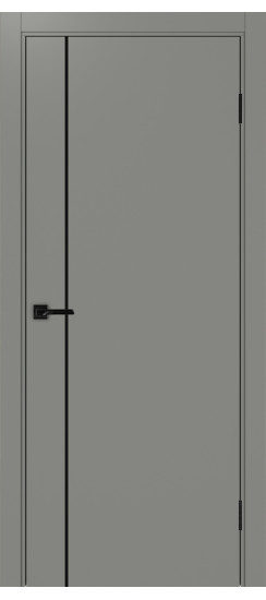 Неаполь_204 молдинг алюм.чёрн.30  Серый