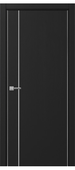 Неаполь_204 молдинг алюм.хром.30  Антрацит (алюм. кромка: С двух сторон)