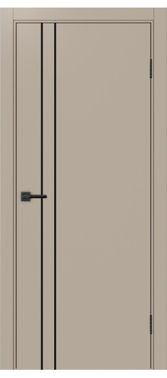 Неаполь_205 молдинг алюм.чёрн.30  Мокко (с врезкой)