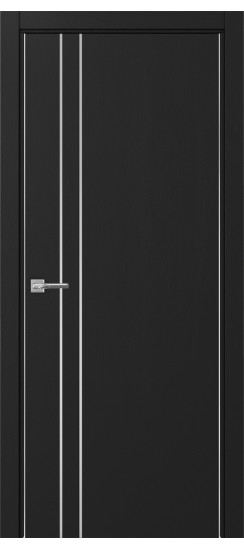 Неаполь_205 молдинг алюм.хром.30  Антрацит (алюм. кромка: С двух сторон)