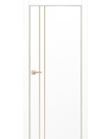 Неаполь_205 молдинг алюм.золото ЭКО-шпон Белый снежный