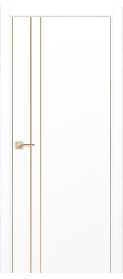 Неаполь_205 молдинг алюм.золото.30  Белый снежный (алюм. кромка: С двух сторон)