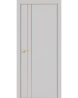 Неаполь_205 молдинг алюм.золото ЭКО-шпон Пепельный