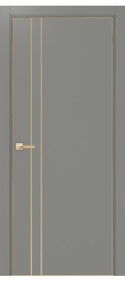 Неаполь_205 молдинг алюм.золото.30  Серый (алюм. кромка: С четырех сторон)