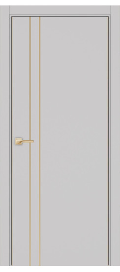 Неаполь_205 молдинг алюм.золото.30  Пепельный (алюм. кромка: С двух сторон)