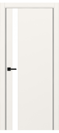 Неаполь_211.35  Бежевый (стекло: LACбелый, цвет кромки: алюм.чёрн., алюм. кромка: С двух сторон)