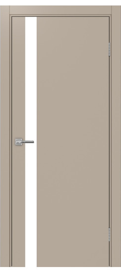 Неаполь_211.30  Мокко (стекло: LACбелый, цвет кромки: алюм.чёрн., с врезкой)