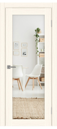 Парма_401.2.30  Ясень светлый (стекло: Зеркало/Щит)