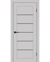 Парма_401АПП.1 молдинг алюм.чёрн. ЭКО-шпон Пепельный
