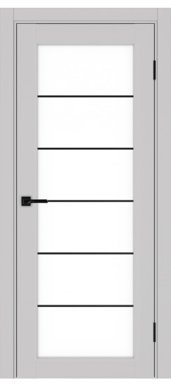 Парма_401АСС.2 молдинг алюм.чёрн.30  Пепельный (стекло: LACбелый)