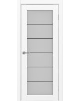 Парма_401АСС.2 молдинг алюм.чёрн. ЭКО-шпон Белый снежный