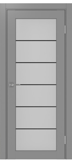 Парма_401АСС.2 молдинг алюм.чёрн.30  Серый (заполнение: Мателюкс)