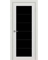 Парма_401АСС.2 молдинг алюм.чёрн. ЭКО-шпон Ясень серебристый