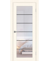 Парма_401АСС.2 молдинг алюм.чёрн. ЭКО-шпон Ясень светлый