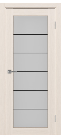 Парма_401АСС.2 молдинг алюм.чёрн.30  Ясень перламутровый (заполнение: Мателюкс)