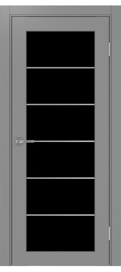 Парма_401АСС.2 молдинг алюм.хром.60  Серый (стекло: LACчерный)