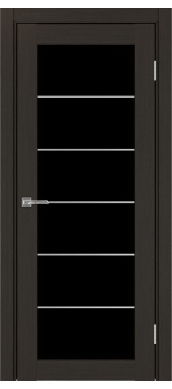 Парма_401АСС.2 молдинг алюм.хром.60  Венге FL (стекло: LACчерный)