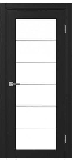 Парма_401АСС.2 молдинг алюм.хром.30  Антрацит (стекло: LACбелый)