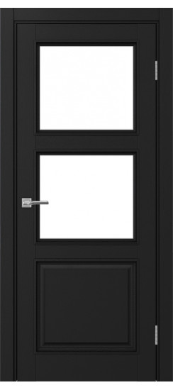 Тоскана_630.221 багет.35  Антрацит (стекло: LACбелый)