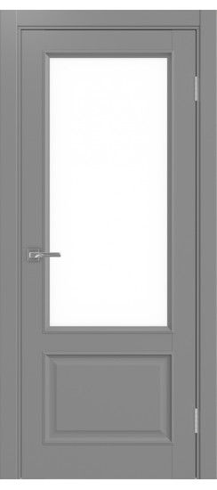 Тоскана_640.21 багет.35  Серый (стекло: LACбелый)