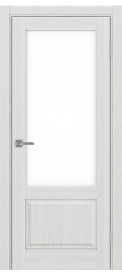 Тоскана_640.21.35  Ясень серебристый (стекло: LACбелый)