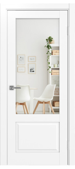 Тоскана_640.21.35  Белый снежный (стекло: Зеркало/Зеркало)