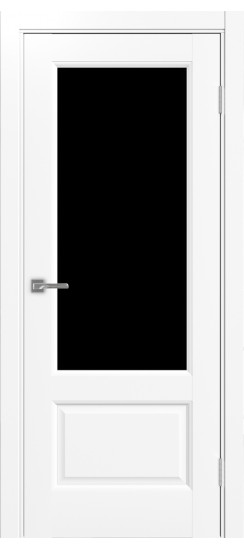 Тоскана_Neo_640.21.40  Белый снежный (стекло: LACчерный)