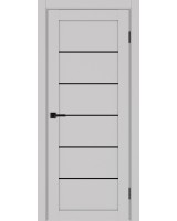 Турин_501AПП.1 молдинг алюм.чёрн. ЭКО-шпон Пепельный