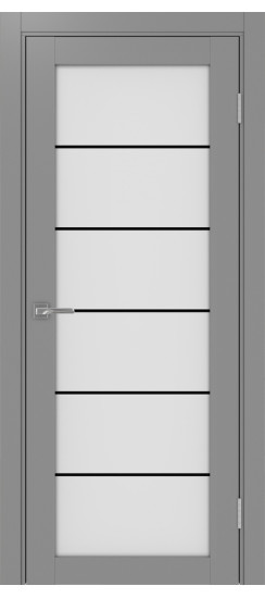 Турин_501АСС.2 молдинг алюм.чёрн.30  Серый (заполнение: Мателюкс)