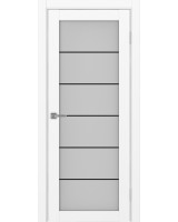 Турин_501АСС.2 молдинг алюм.чёрн. ЭКО-шпон Белый снежный