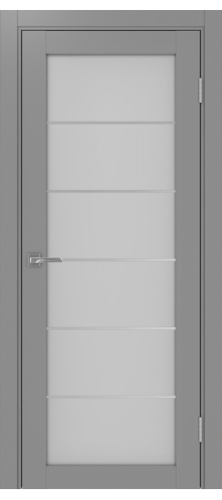 Турин_501АСС.2 молдинг алюм.хром.30  Серый (заполнение: Мателюкс)