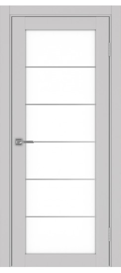 Турин_501АСС.2 молдинг алюм.хром.30  Пепельный (стекло: LACбелый)