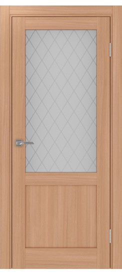 Турин_502.21.30  Ясень тёмный (заполнение: Кристалл б.цв)