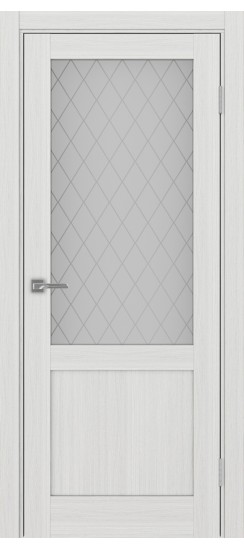 Турин_502.21.30  Ясень серебристый (заполнение: Кристалл б.цв)