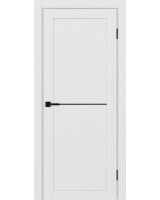 Турин_502АПП.11 молдинг алюм.чёрн. ЭКО-шпон Белый лёд