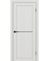 Турин_502АПП.11 молдинг алюм.чёрн. ЭКО-шпон Ясень серебристый