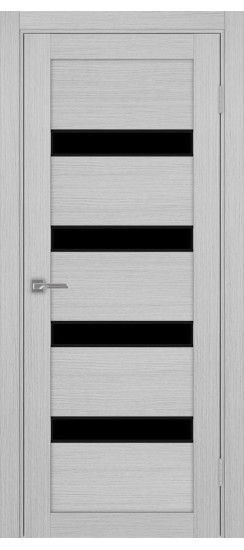 Турин_505AПC.12 молдинг алюм.чёрн.30  Дуб серый FL (стекло: LACчерный)