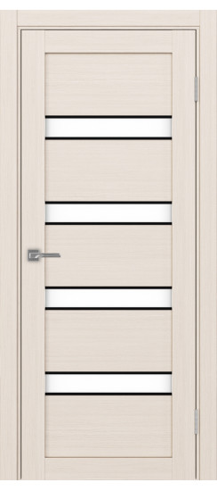 Турин_505AПC.12 молдинг алюм.чёрн.30  Ясень перламутровый (стекло: LACбелый)