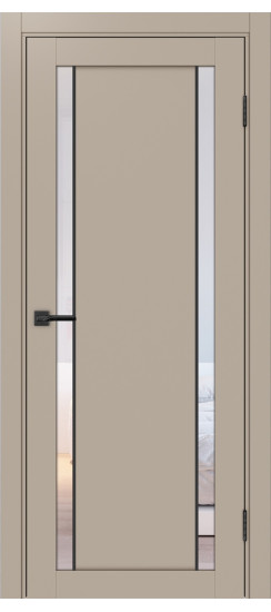 Турин_522АПС.212 молдинг алюм.чёрн.60  Мокко (заполнение: Прозрачное)