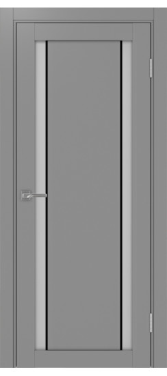 Турин_522АПС.212 молдинг алюм.чёрн.60  Серый (заполнение: Мателюкс)