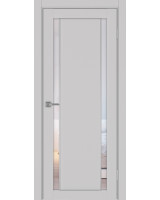 Турин_522АПС.212 молдинг алюм.хром ЭКО-шпон Пепельный