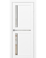 Турин_523АПП.221 молдинг алюм.чёрн. ЭКО-шпон Белый снежный