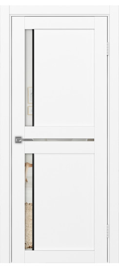 Турин_523АПП.221 молдинг алюм.чёрн.60  Белый снежный (стекло: Зеркало/Зеркало)