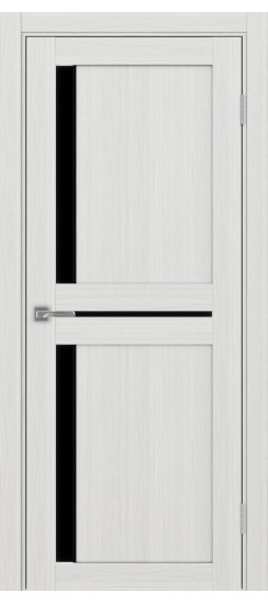 Турин_523АПП.221 молдинг алюм.чёрн.60  Ясень серебристый (стекло: LACчерный)