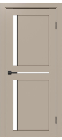 Турин_523АПП.221 молдинг алюм.чёрн.60  Мокко (стекло: LACбелый)