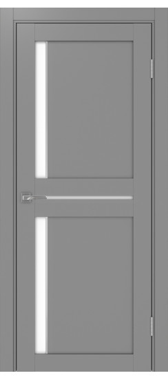 Турин_523АПП.221 молдинг алюм.хром.60  Серый (стекло: LACбелый)