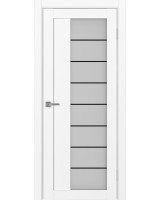 Турин_524АСС.22 молдинг алюм.чёрн. ЭКО-шпон Белый снежный